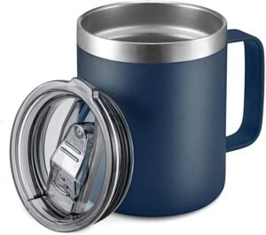 ALOUFEA 12oz Stainless Steel Insulated Coffee Mug